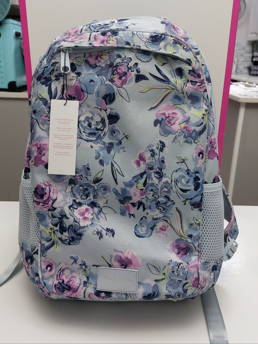 Vera Bradley Reactive Large Travel Backpack Fresh Cut Bouquet